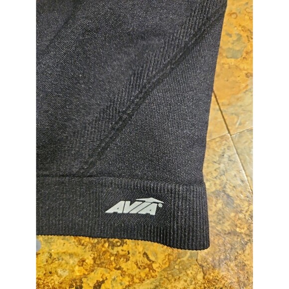 Avia Ladies Zip Front Sports Bra  XXL- 2XG Nylon Black *NO pads* ex condition(B2 - Picture 4 of 8